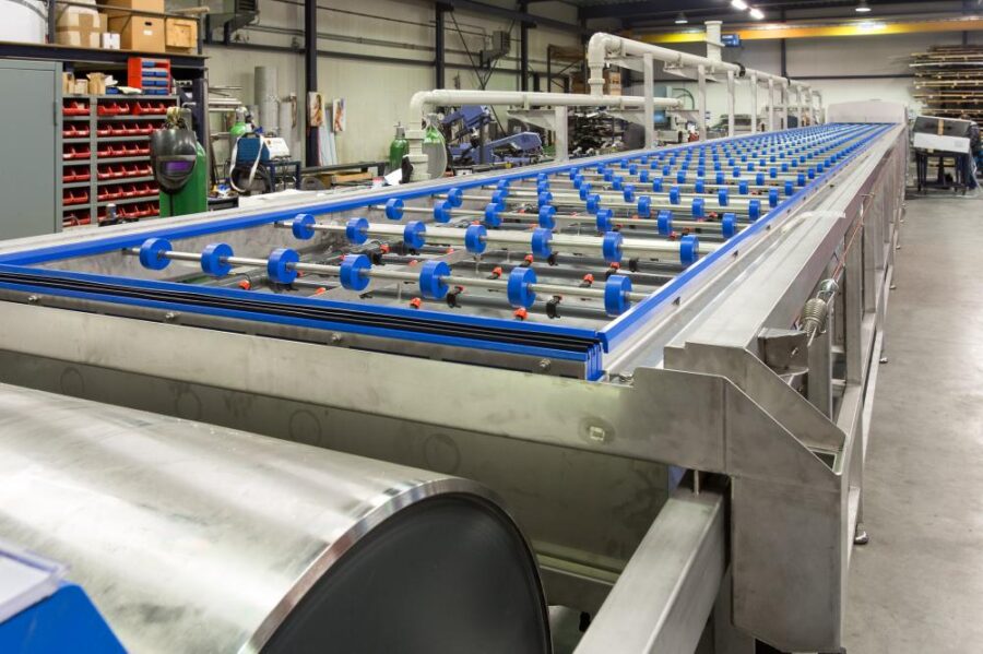 Industriële RVS rollenbaan